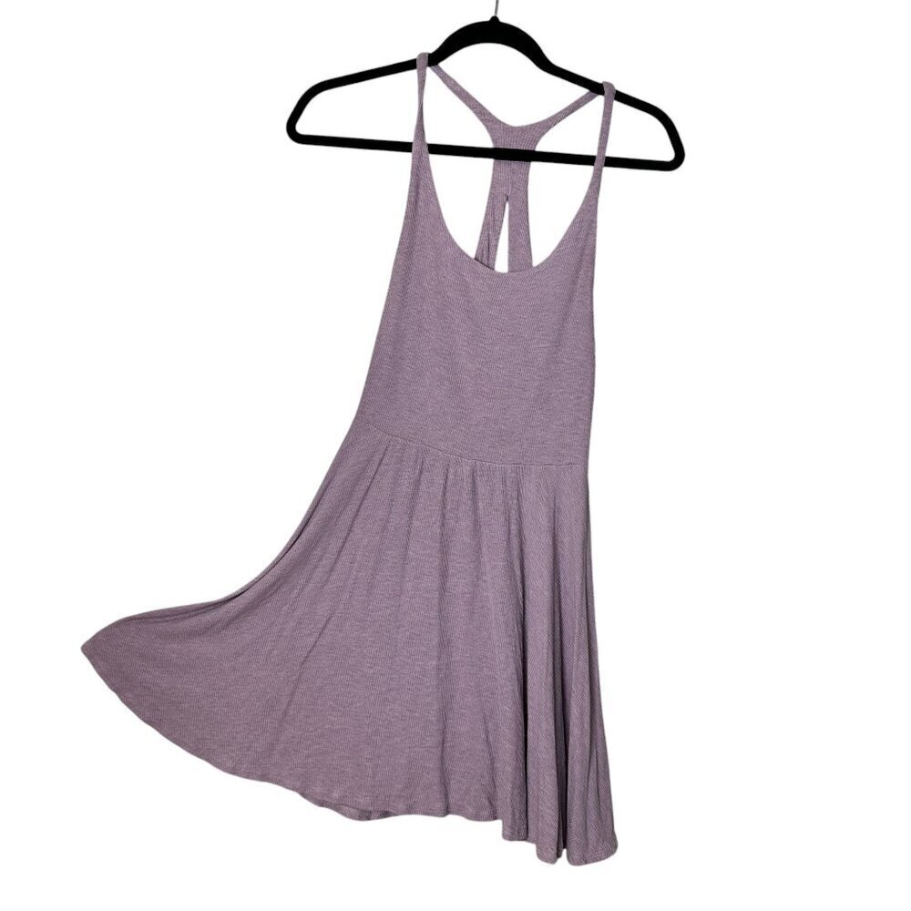URBAN OUTFITTERS Kimchi Blue Lavender Ribbed Skater Racerback Dress Size Small